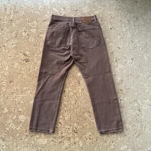 Brown distressed Levis premium 551 jeans 33 x 30 Super nice premium denim!